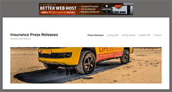 Desktop Screenshot of insurancepressreleases.com